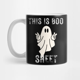 This Is Boo Sheet Ghost Retro Halloween Costume Mug